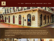 Tablet Screenshot of casasucreboutiquehotel.com